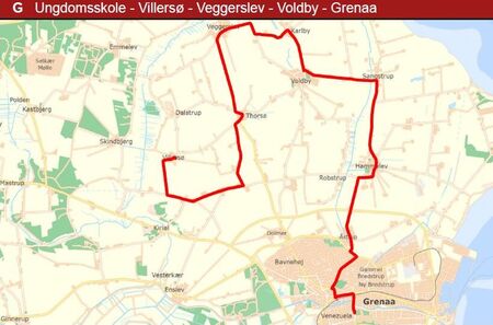 Linie G: Villersø - Veggerslev -Voldby - Grenå
