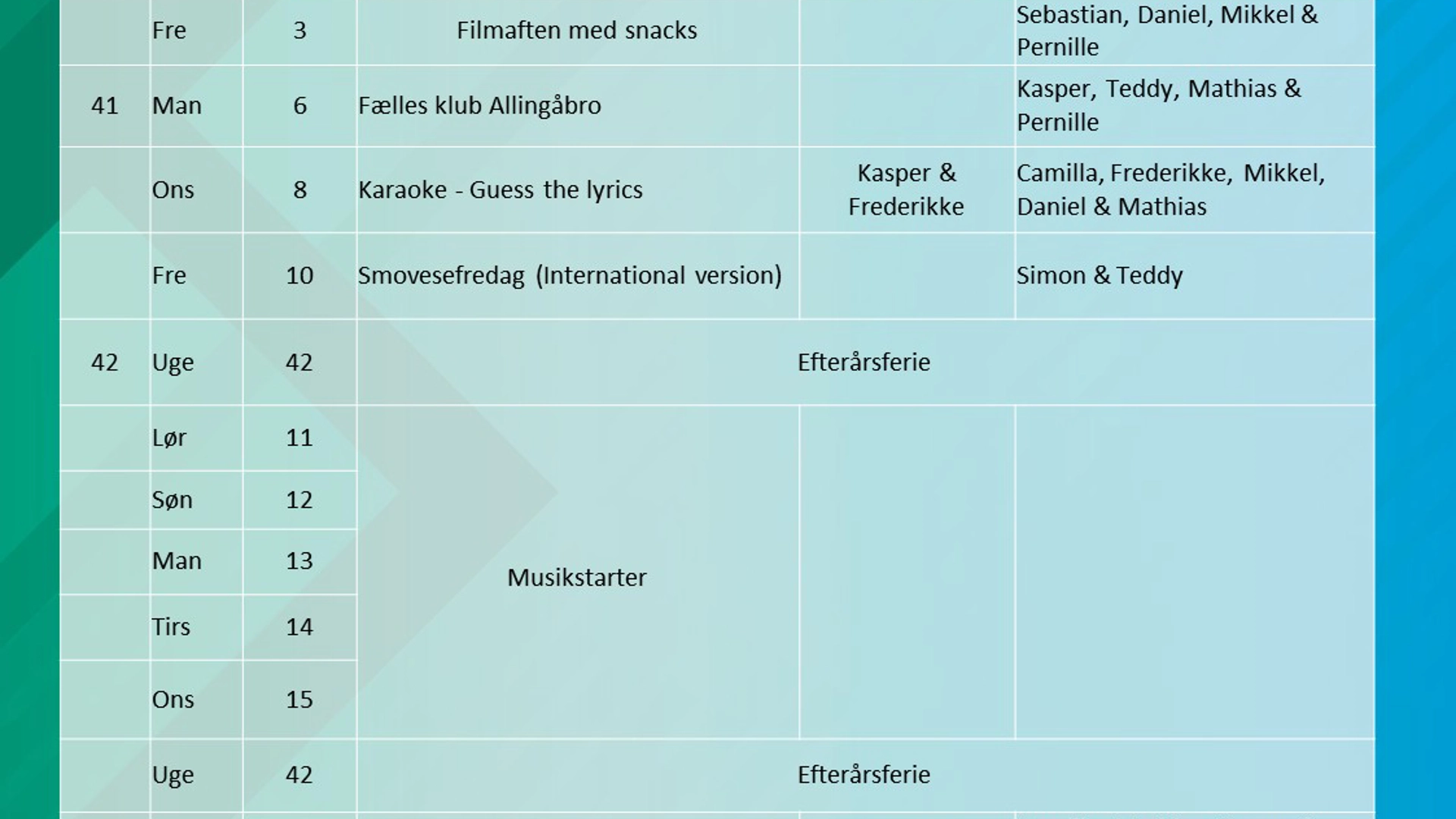 Allingåbro ungdomsklub 2025/2026 - Klik for at tilmelde dig