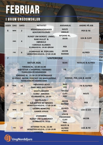 Ørum Ungdomsklub 2025/2026 - Klik for at tilmelde dig