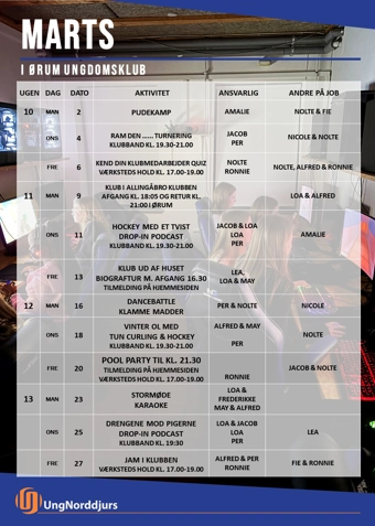 Ørum Ungdomsklub 2025/2026 - Klik for at tilmelde dig