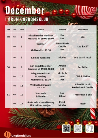 Ørum Ungdomsklub 2025/2026 - Klik for at tilmelde dig