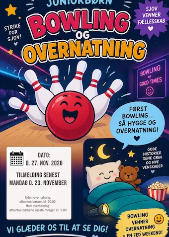 Juniorklub Midt - Bowling & Overnatning - Klik for at tilmelde dig