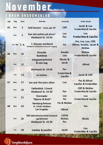 Ørum Ungdomsklub 2025/2026 - Klik for at tilmelde dig