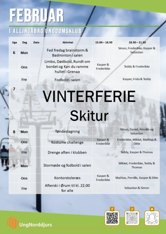 Allingåbro ungdomsklub 2025/2026 - Klik for at tilmelde dig