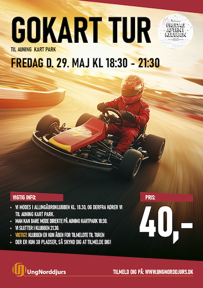 Gokart tur plakat
