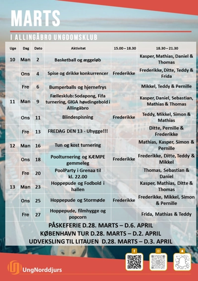 Klubkalender plakat