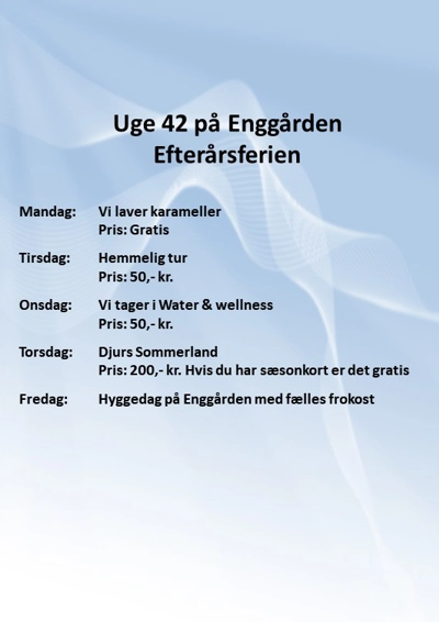 Foto Uge 42 på Enggården
