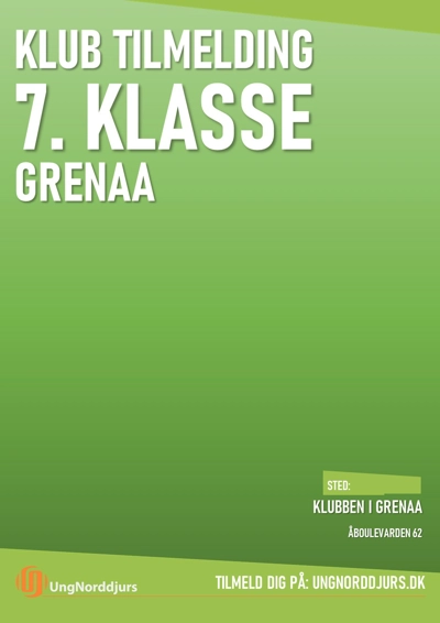 7. KLASSE TILMELDING GRENAA