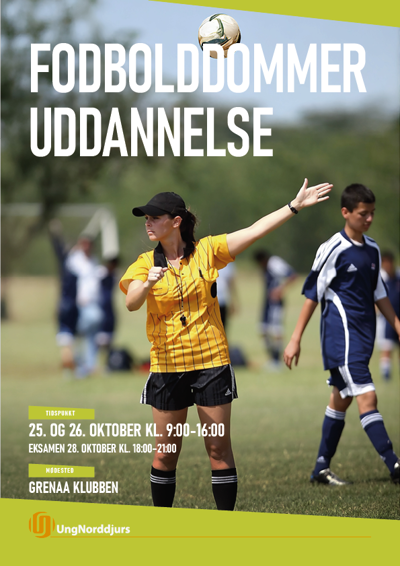 Fodbolddommer kursus plakat