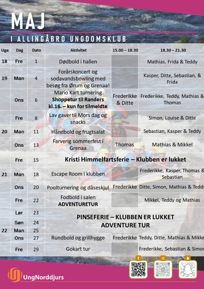 Klubkalender plakat