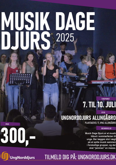 Plakat Musikdage Djurs 2025