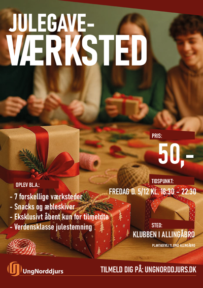 Plakat Julegaveværksted