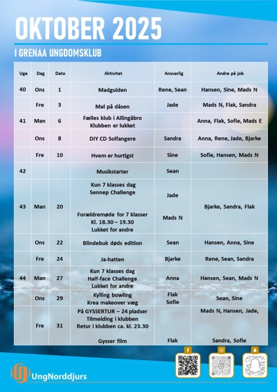 Klubkalender plakat