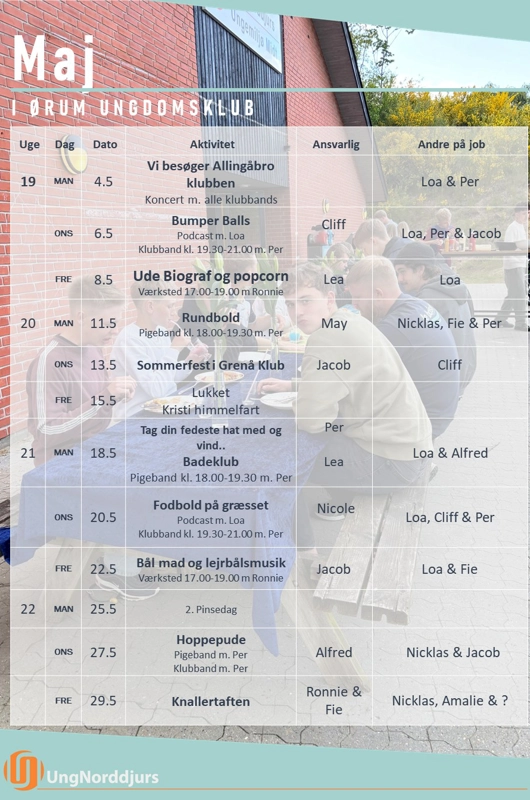 Klubkalender plakat
