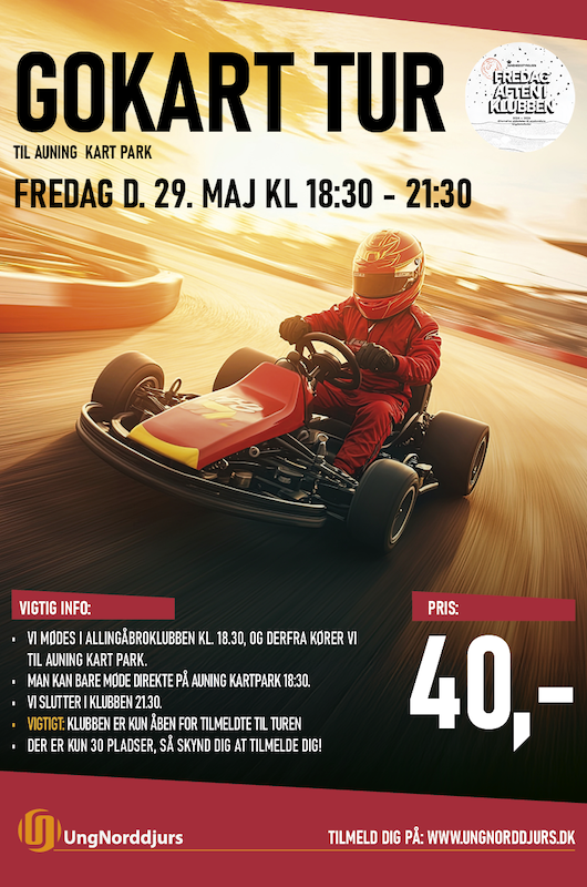 Gokart tur plakat
