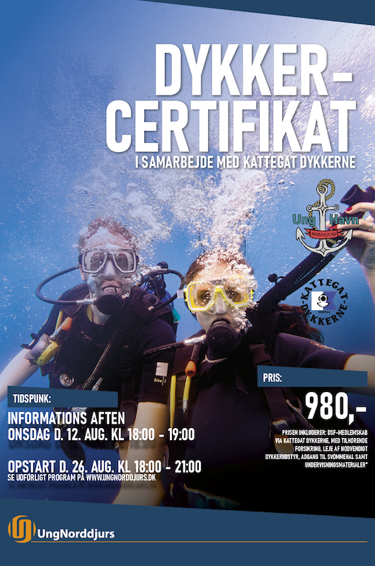 Dykker certifikat plakat