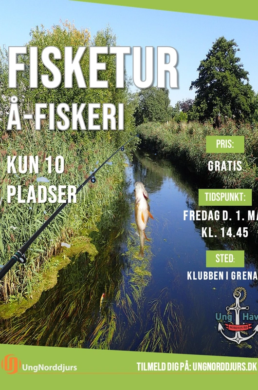 Plakat med fisketur