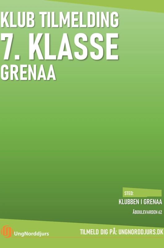 7. KLASSE TILMELDING GRENAA