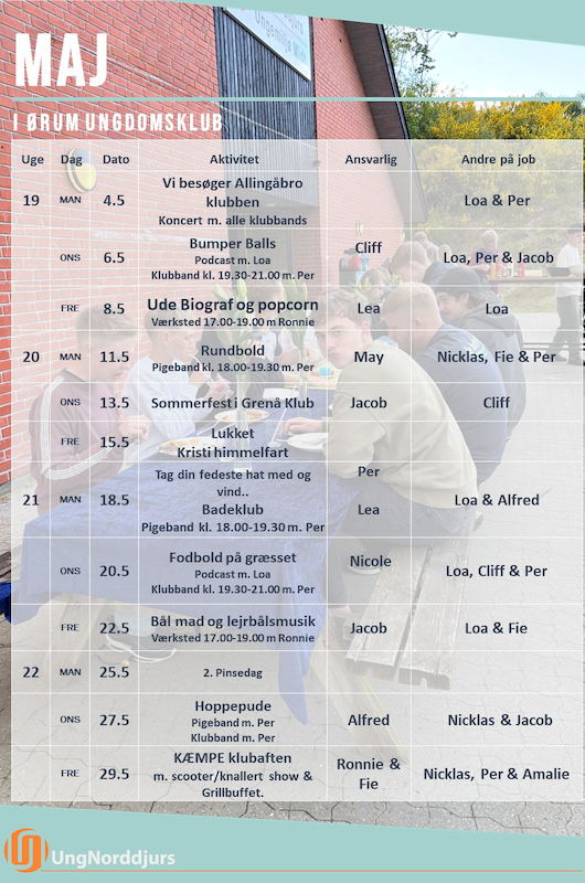 klubkalender plakat