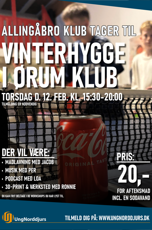 Plakat Vinterhygge i Klubben