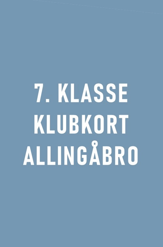 Klubkort 7. klasse Allingåbro