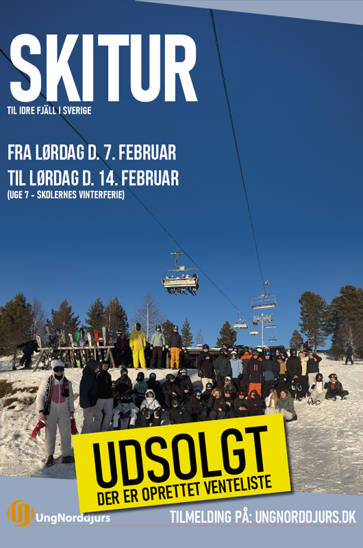 Plakat skitur udsolgt