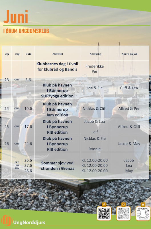 Klubkalender plakat