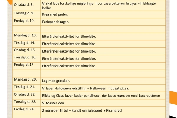 Aktivitetskalender Enggården