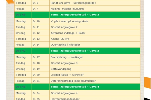 Foto Fristedet aktivitetsplan