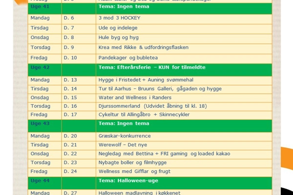 Fristedet kalender plakat